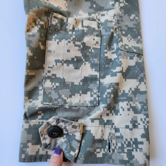 Authentic Military Jacket Camoflage Long Sleeve Pockets Zip Up Small Regular - Picture 12 of 16